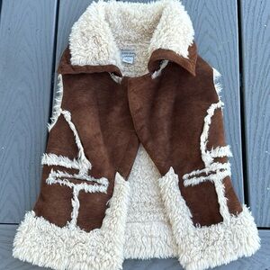Guess faux fur vest size S